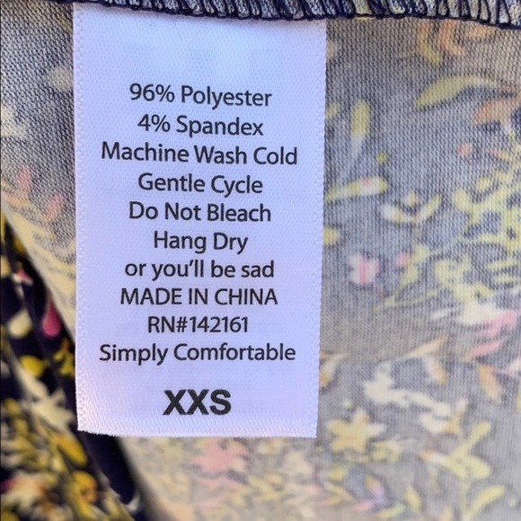 NWT Lularoe Julia Print Dress XXS - Picture 3 of 7